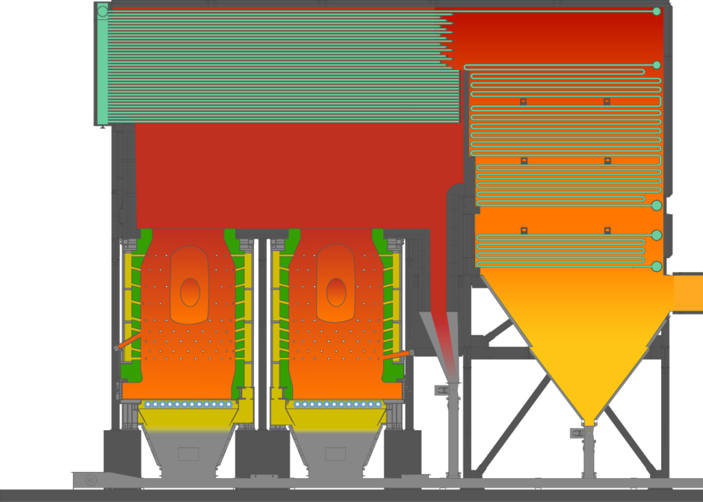 illustration Thermal Oil Heater illustration