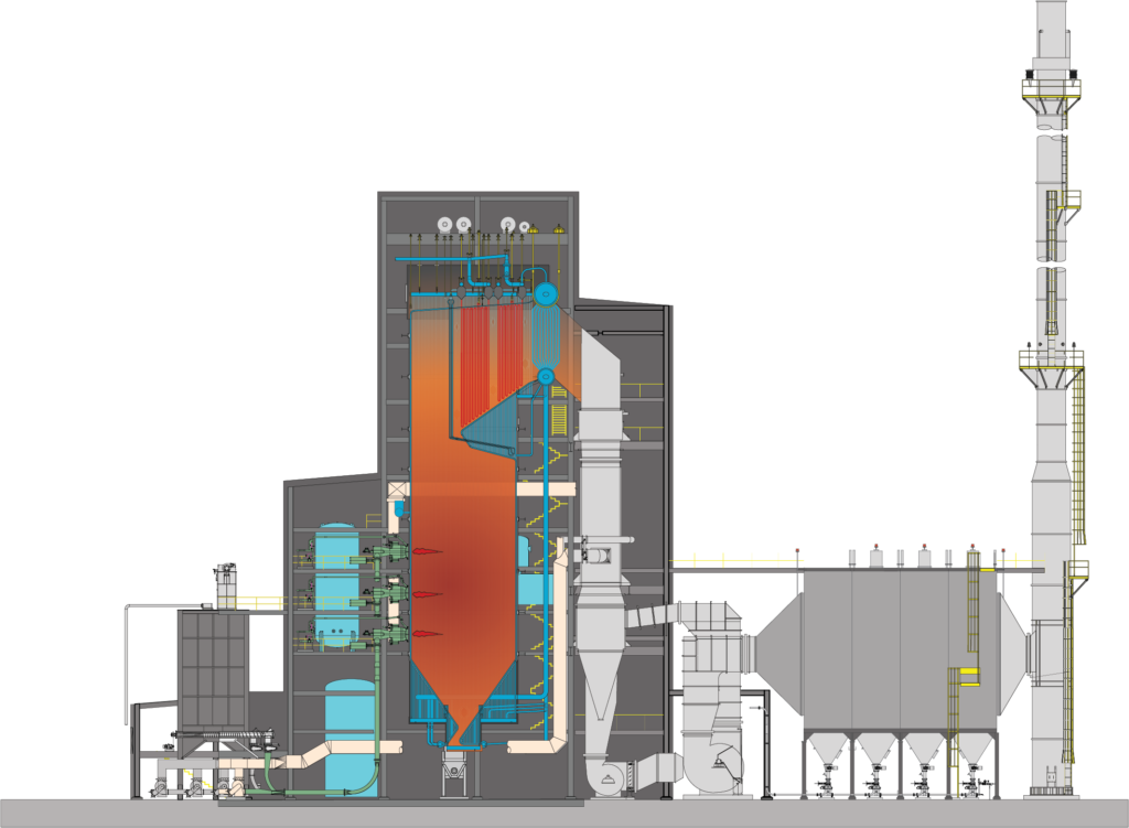 Suspension Burner System Illustration