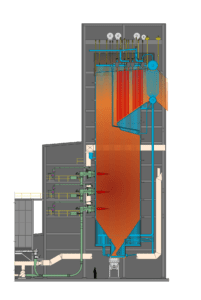 Suspension-Burner Illustration