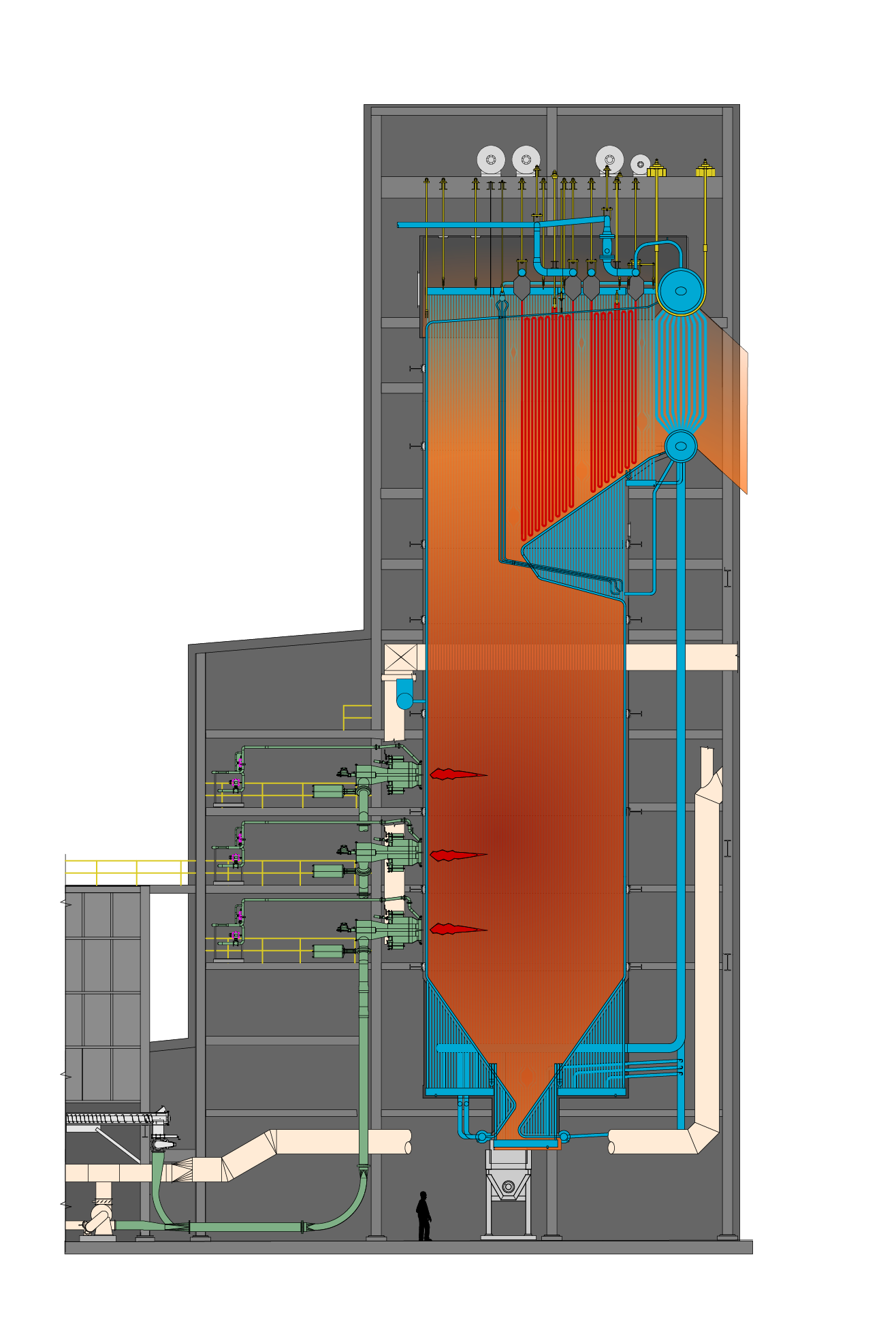 Suspension-Burner Illustration